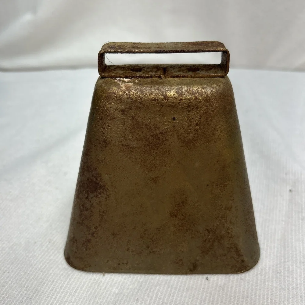 Large Primitive Vintage Metal OLD Farm COW Sheep BELL LOUD 5